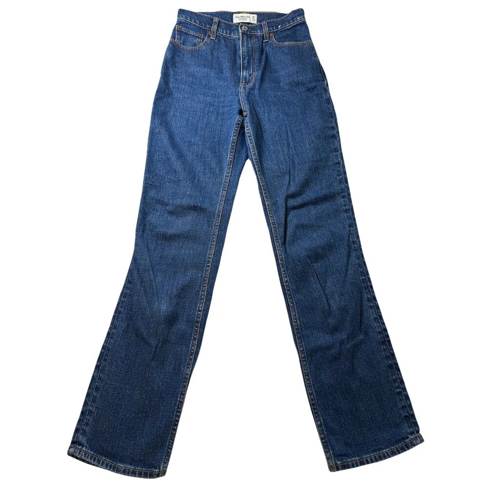 NWT Abercrombie & Fitch Womens 25/0XL Jeans The Ankle Straight Ultra High Rise